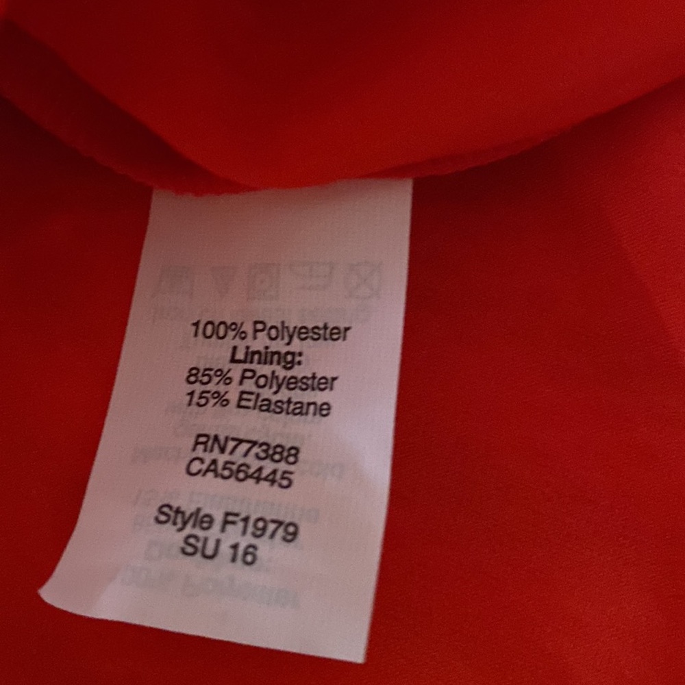 J.CREW orange eyelet vneck dress, sz8 - Picture 6 of 6